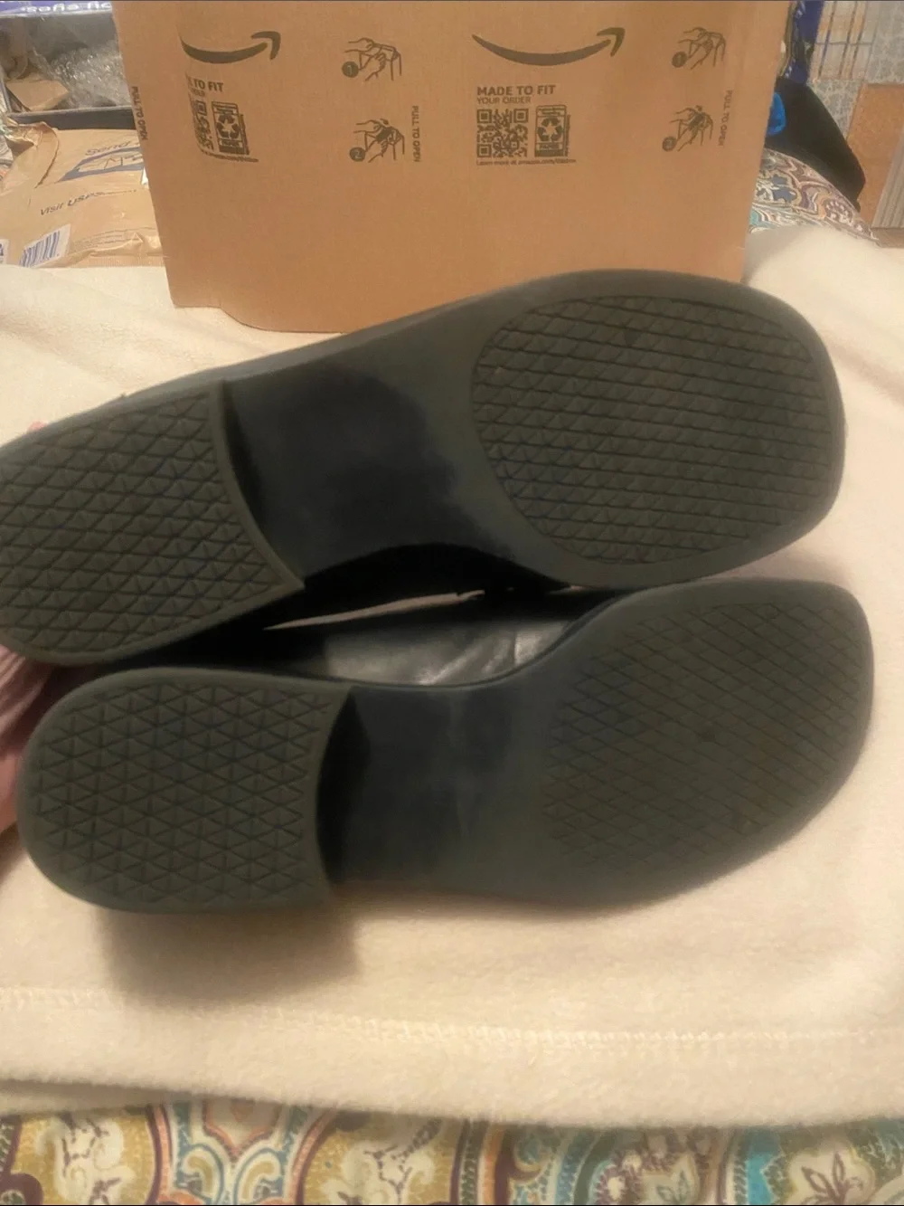 Cherokee Black Slip-On Loafers with Metal Ring Detail